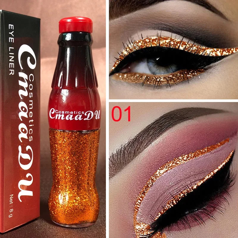 Waterproof Glitter Eyeliner and Eyeshadow Stick Set - Vibrant, Long-Lasting Colors for Flawless Eye Makeup, Ideal for Parties an Zpaxo KLPYXY-01 REFILL