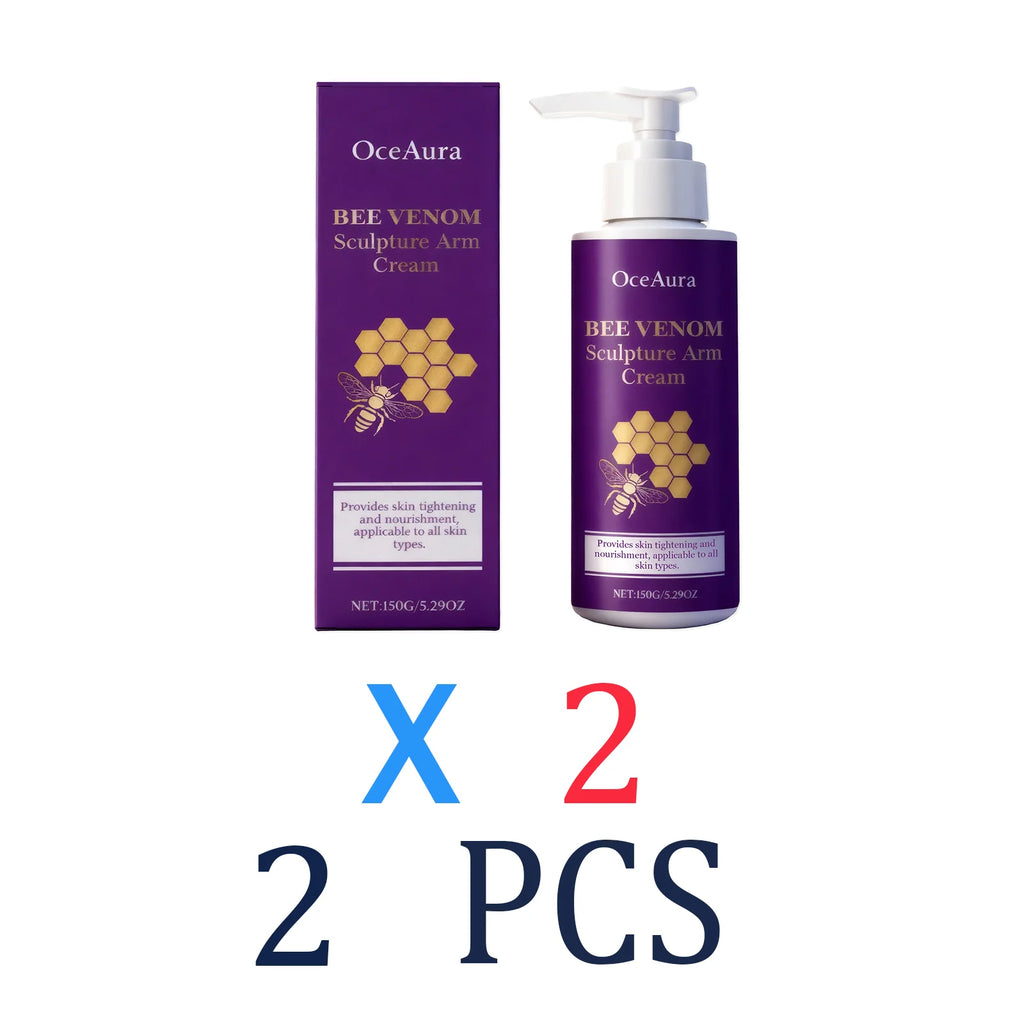 Bee Venom Arm Firming Cream Tightening Moisturizer for Loose Skin Anti-Aging Hydrating Cream with Royal Jelly Winter Body Care Zpaxo 2 Pcs