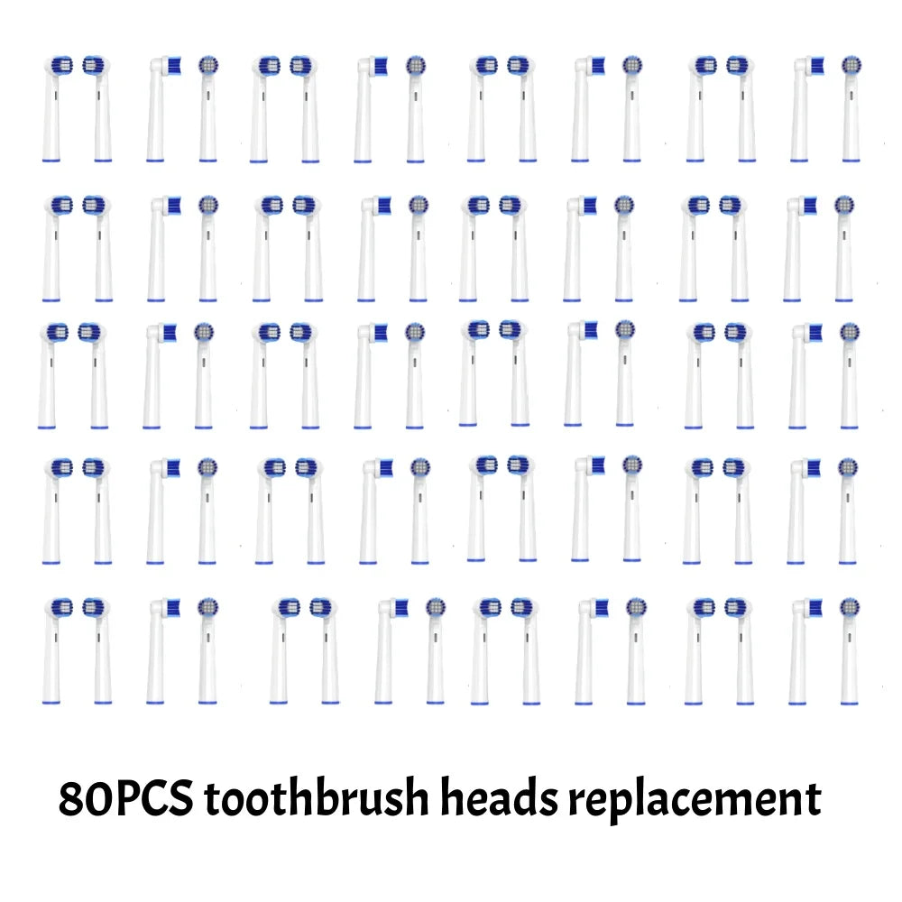 4 16 Electric Toothbrush Head Oral B Sensitive Replacement Brush Zpaxo YM-EB20-80pcs