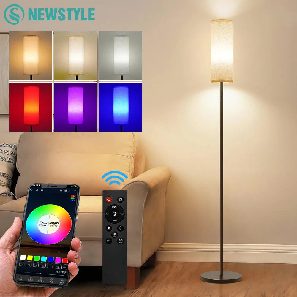 NEWSTYLE RGBW Ambient Floor Lamp Music-synced Rhythmic Lighting Zpaxo