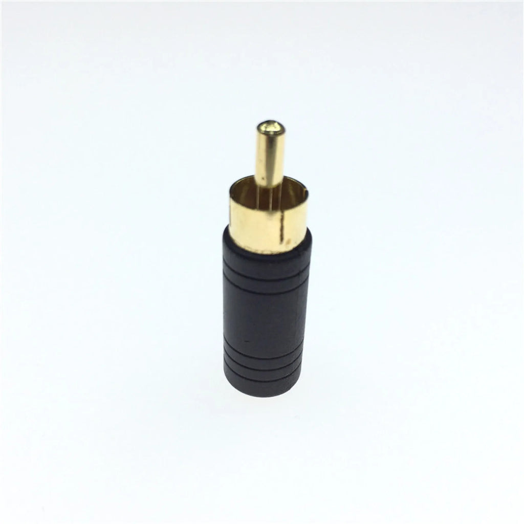 1 8 Mono Female Jack RCA Male Plug Audio Adapter Cable Converter Gold