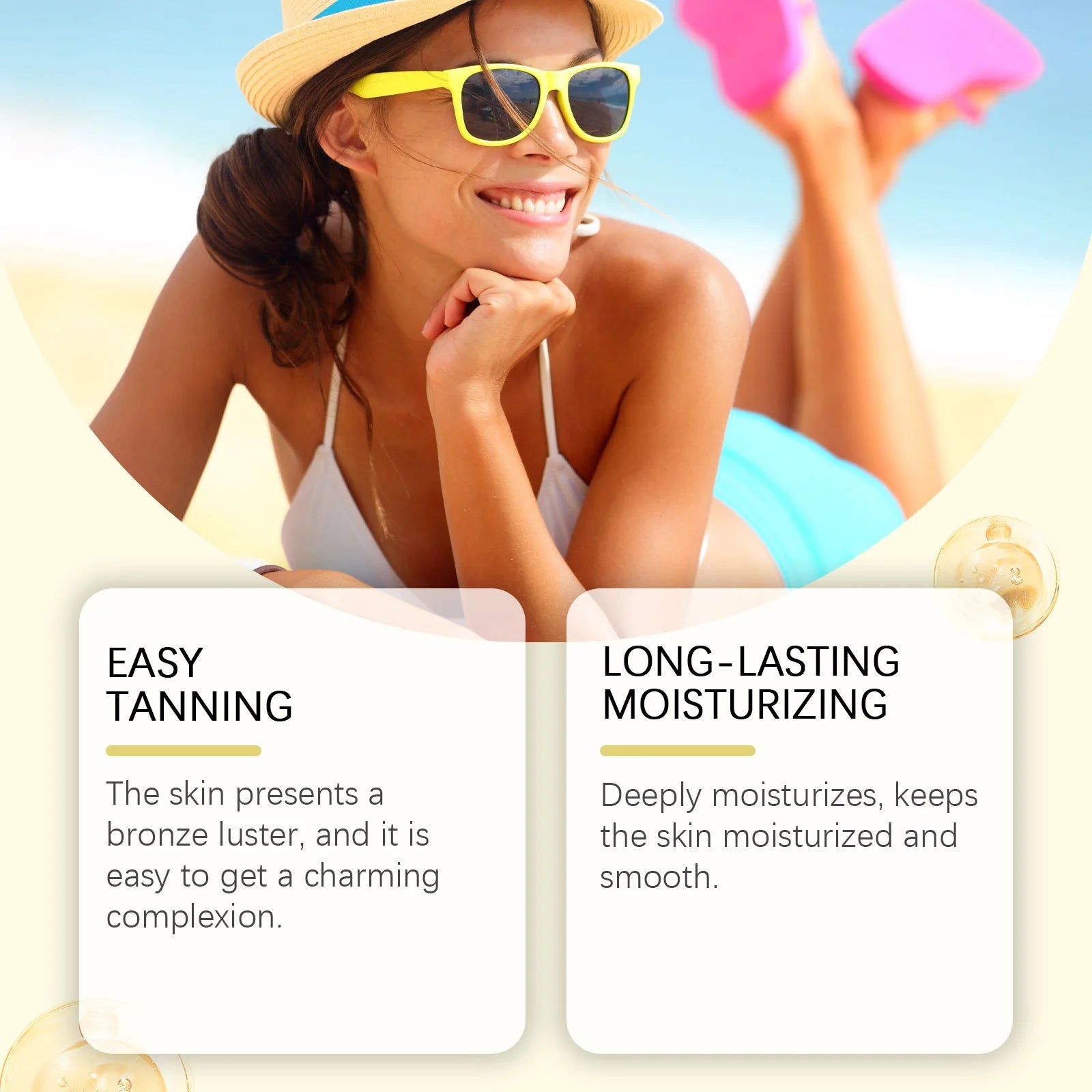OceAura Tanning Accelerator Gel – Natural Bronze Glow, 114g Self Tanner Gel Zpaxo