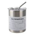 Vacuum Insulated Travel Coffee Mug 320ml – Stainless Steel & Straw