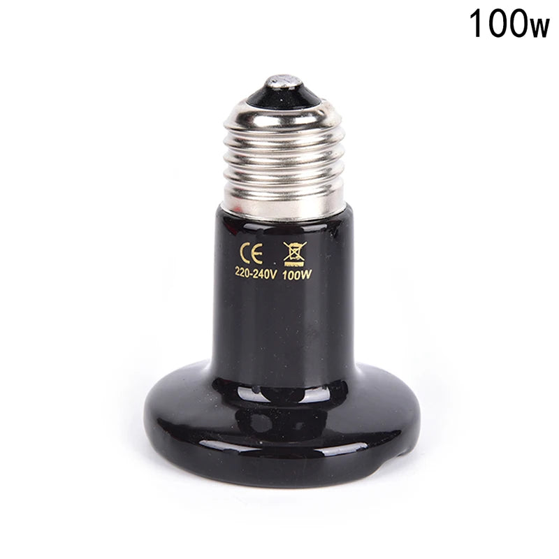 Reptile Pet Brooder Thickened Infrared Ceramic Emitter Heat Light Zpaxo 100W ...