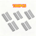 60pcs Stainless Steel Clothes Pegs Windproof Metal Clamps Multifunction Strong Clothespins Metal Clothes Clips For Clothes Sock Zpaxo 100PCS