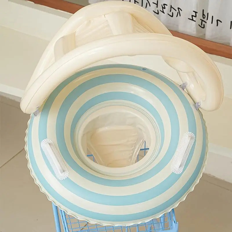 Baby Float Inflatable Toddler Swim Aid Lollipop UV Protection Shelter Zpaxo