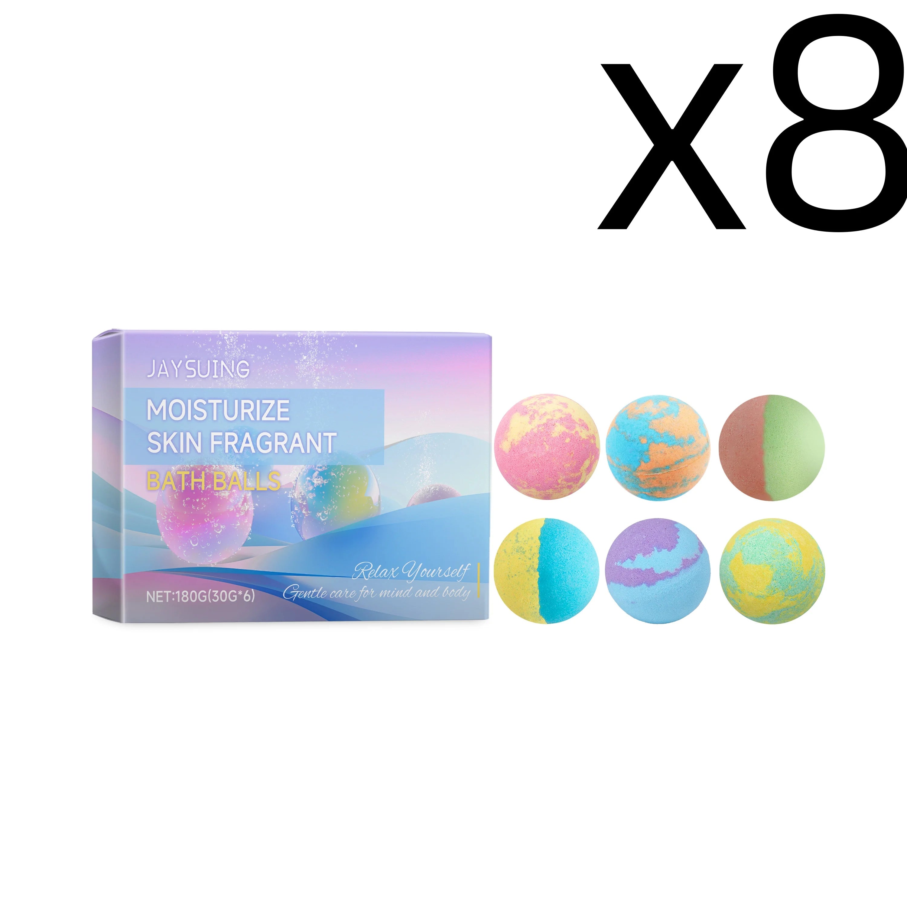 Aromatherapy Bath Bombs Set – Moisturizing & Relaxing 6 pcs Aromatherapy Bath Bombs Zpaxo 6pcs Boxed X 8PCS