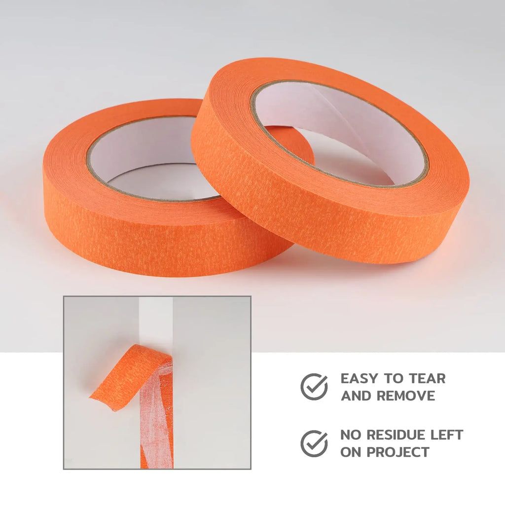 3-Pack Orange Painter's Masking Tape – Art, Craft & DIY Masking Tape Zpaxo