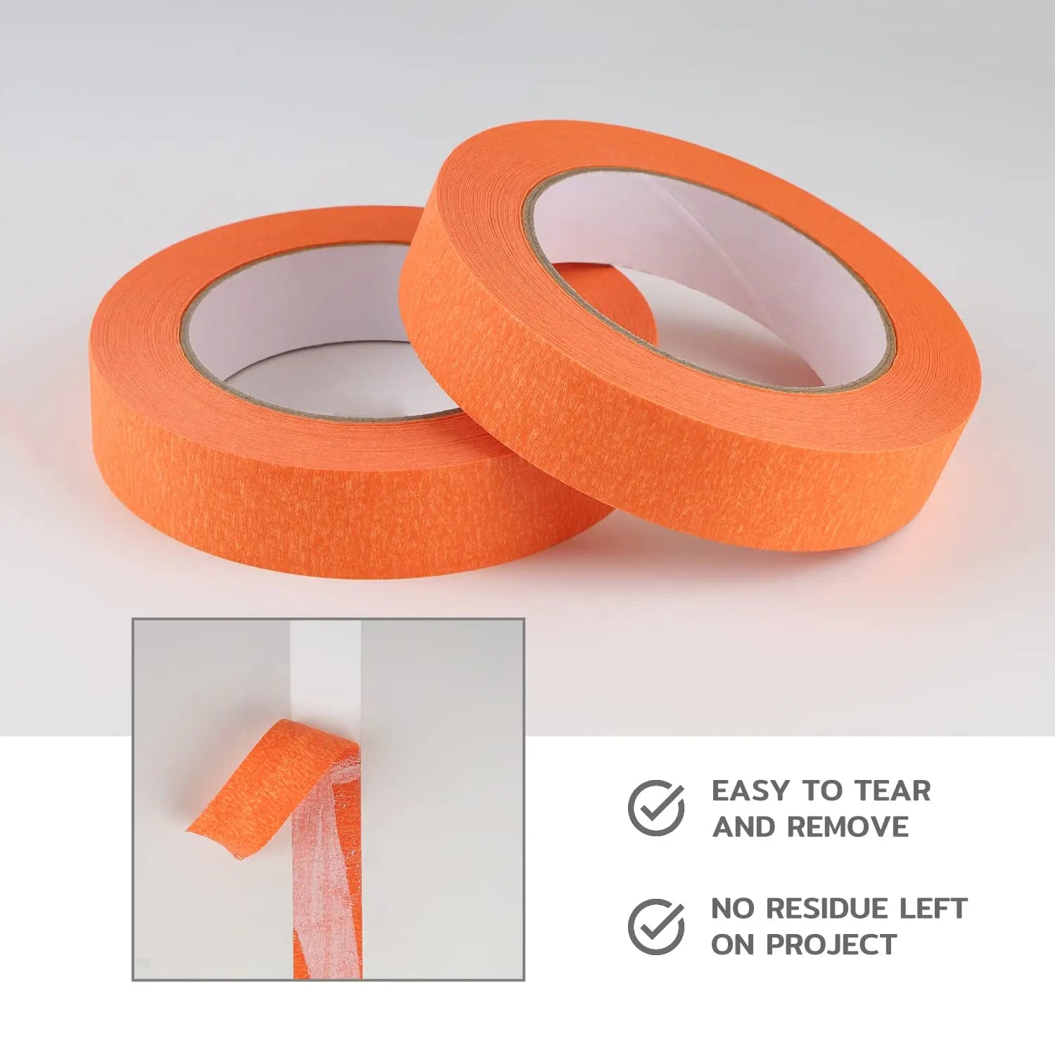 Colorful Decorative Masking Tape for Painting, Crafts & DIY Decorative Masking Tape Zpaxo orange