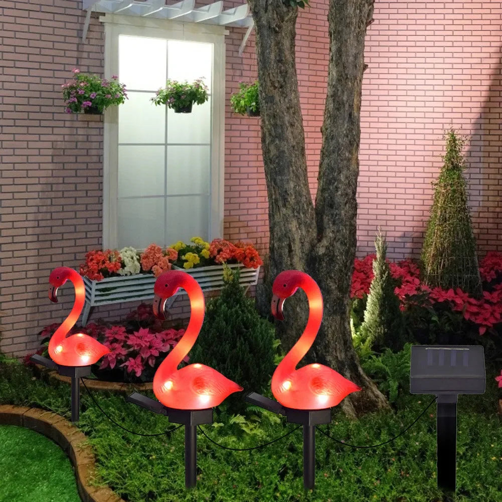 Solar LED Lights Outdoor Garden Landscape Flamingo Lawn Lamp Zpaxo