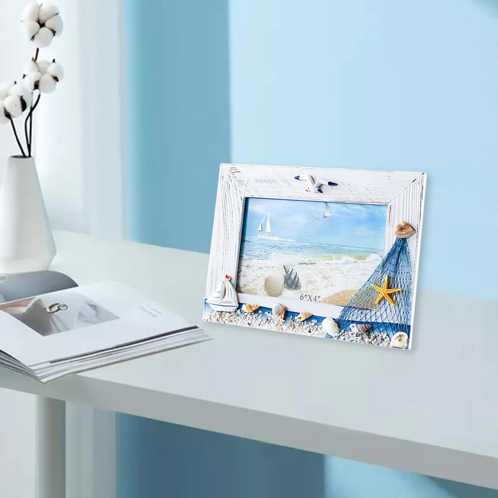 Photo Frame Shell Retro Ornaments Poster Picture Zpaxo