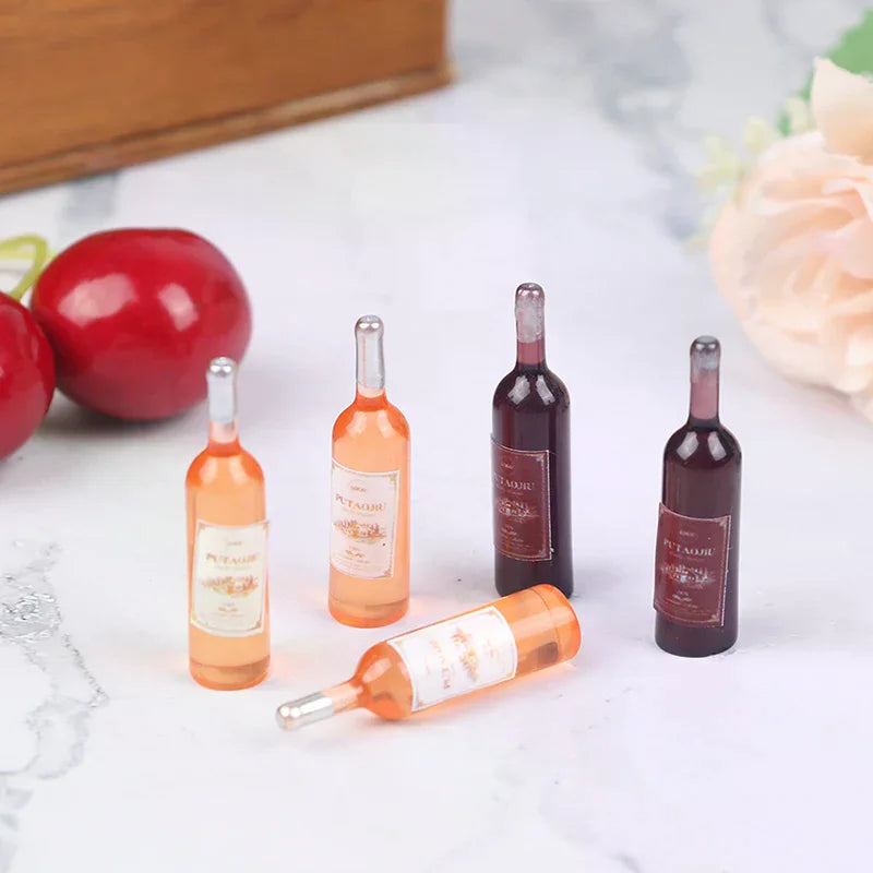 1 12 Dollhouse Miniature Bottles Red Wine Kitchen Food Toys Zpaxo