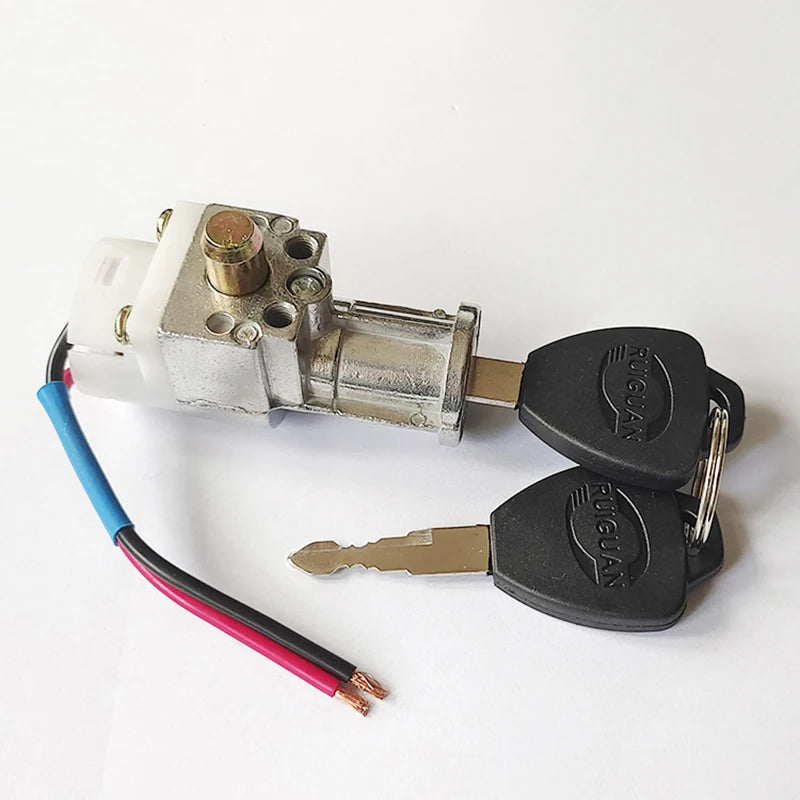 Universal Electric Bicycle Lithium Battery Box Lock Big Head Vehicle