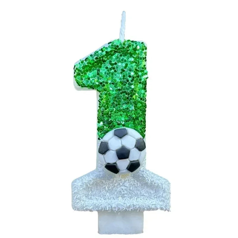 Football Number Birthday Candles – Kids Cake Party Decor Birthday Cake Candles Zpaxo
