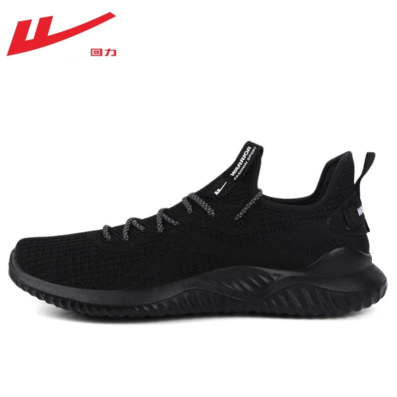 Men's All Black Running Shoes Breathable Knit Sneakers Lightweight Zpaxo