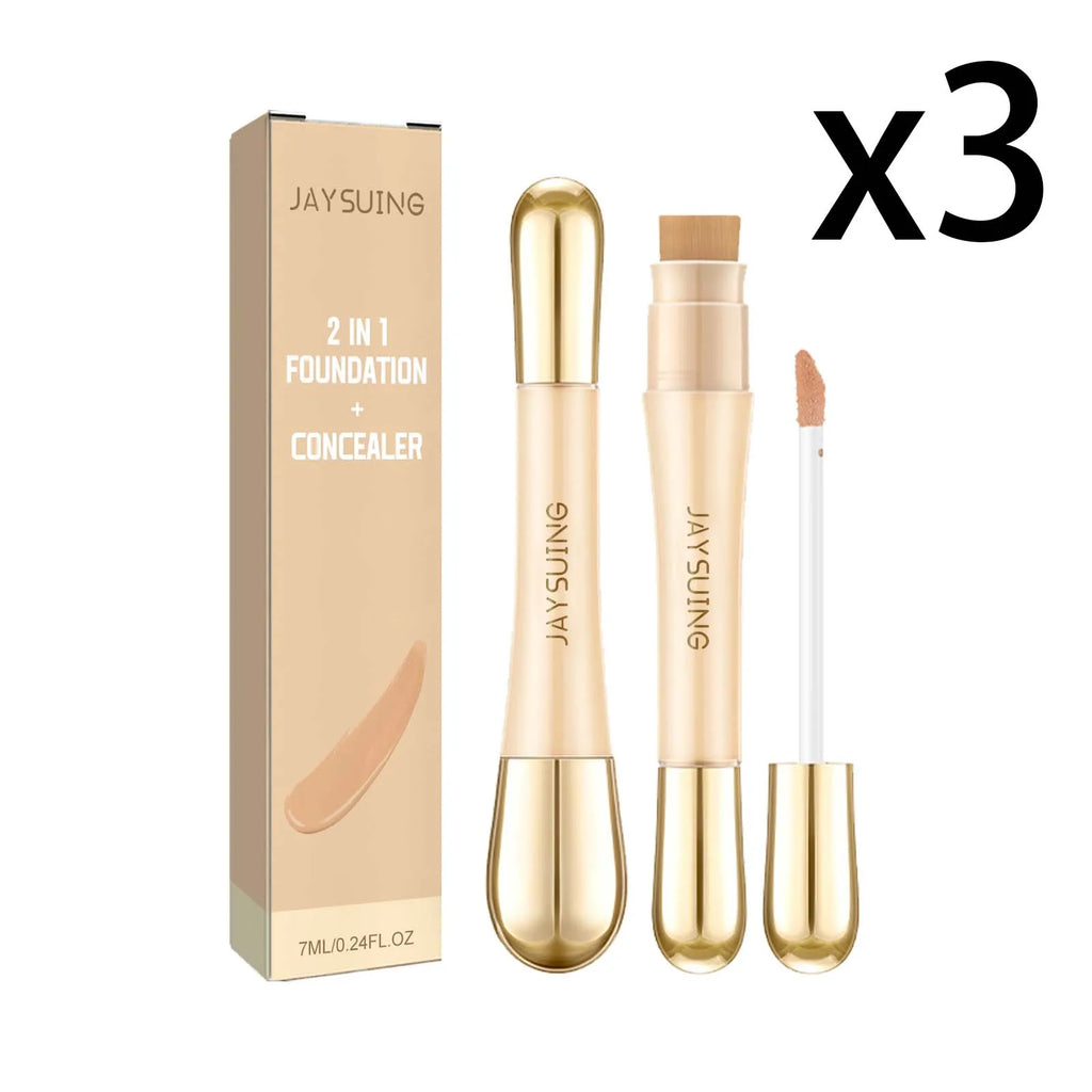 Jaysuing Double Head Concealer – Full Coverage, Long Lasting Face Concealer Zpaxo 3x7ml 7ml
