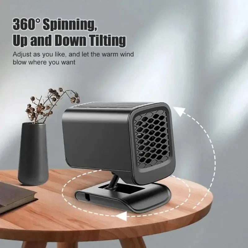 12V 2-in-1 Car Heater Fan – Windshield Defogger & Defroster