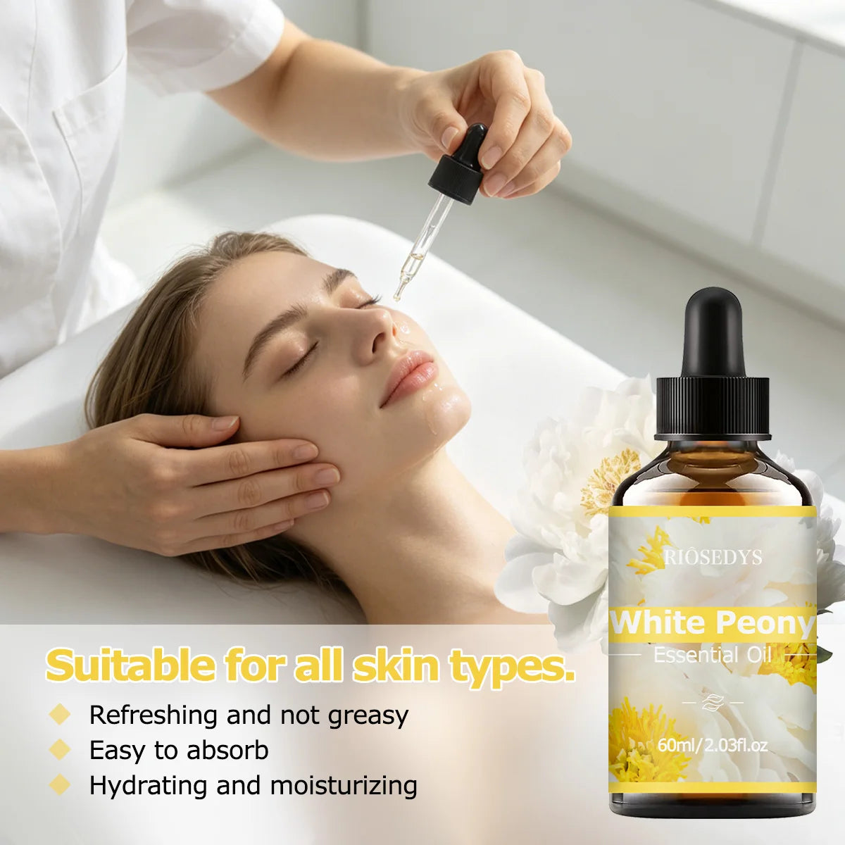 WHITE PEONY Essential Oil Has Deep Nourishing Moisturizing Effects Zpaxo