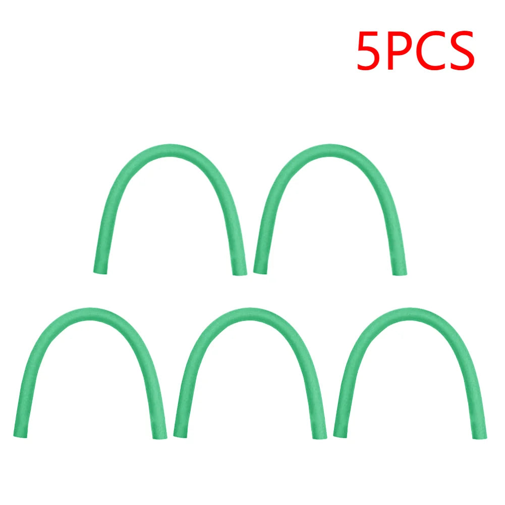1/5PCS Portable Flexible EPE Learn Swimming Pool Noodle Water Float Floating Aid for Summer Swimming Aid Pool Underwater Scooter Zpaxo Green Hollow 5PCS