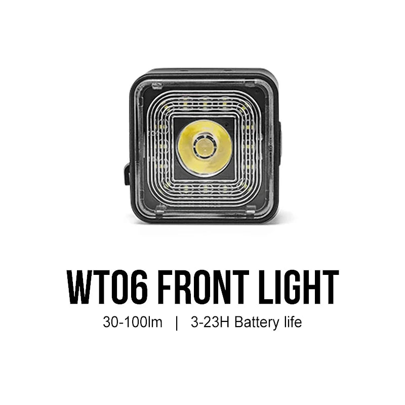 Bicycle Smart Tail Light Rear Light Auto Start Stop Brake IPX6 Waterproof USB Charge Cycling Tail Taillight Bike LED 120LM Zpaxo Front light