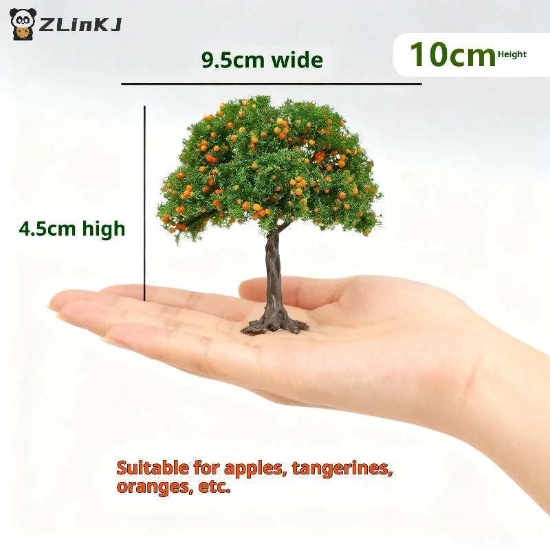 1Pcs DIY Fruit Trees Miniature Landscape Decoration Miniature Sand Table Building Model Realistic Fruit Tree Decor Zpaxo