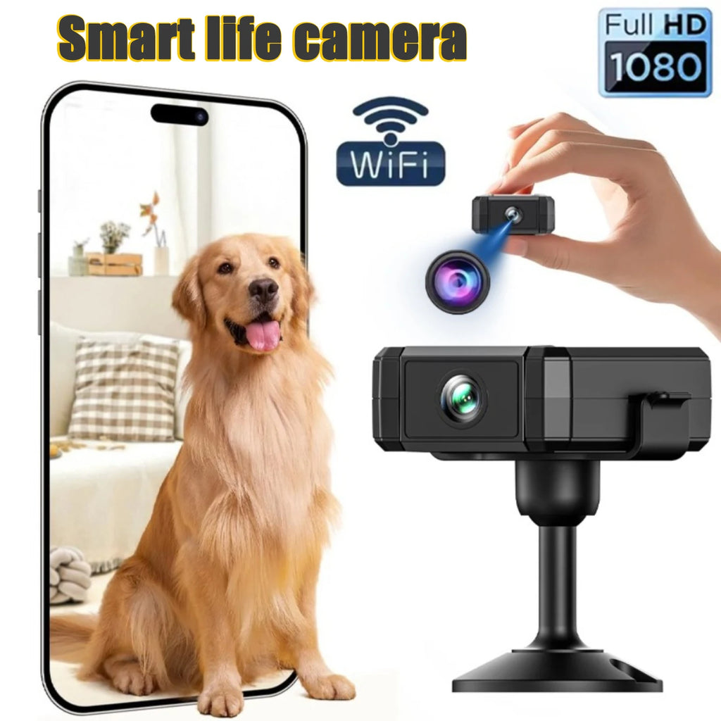 4K Mini Camera Indoor Security Night Vision 4H Battery Life Motion