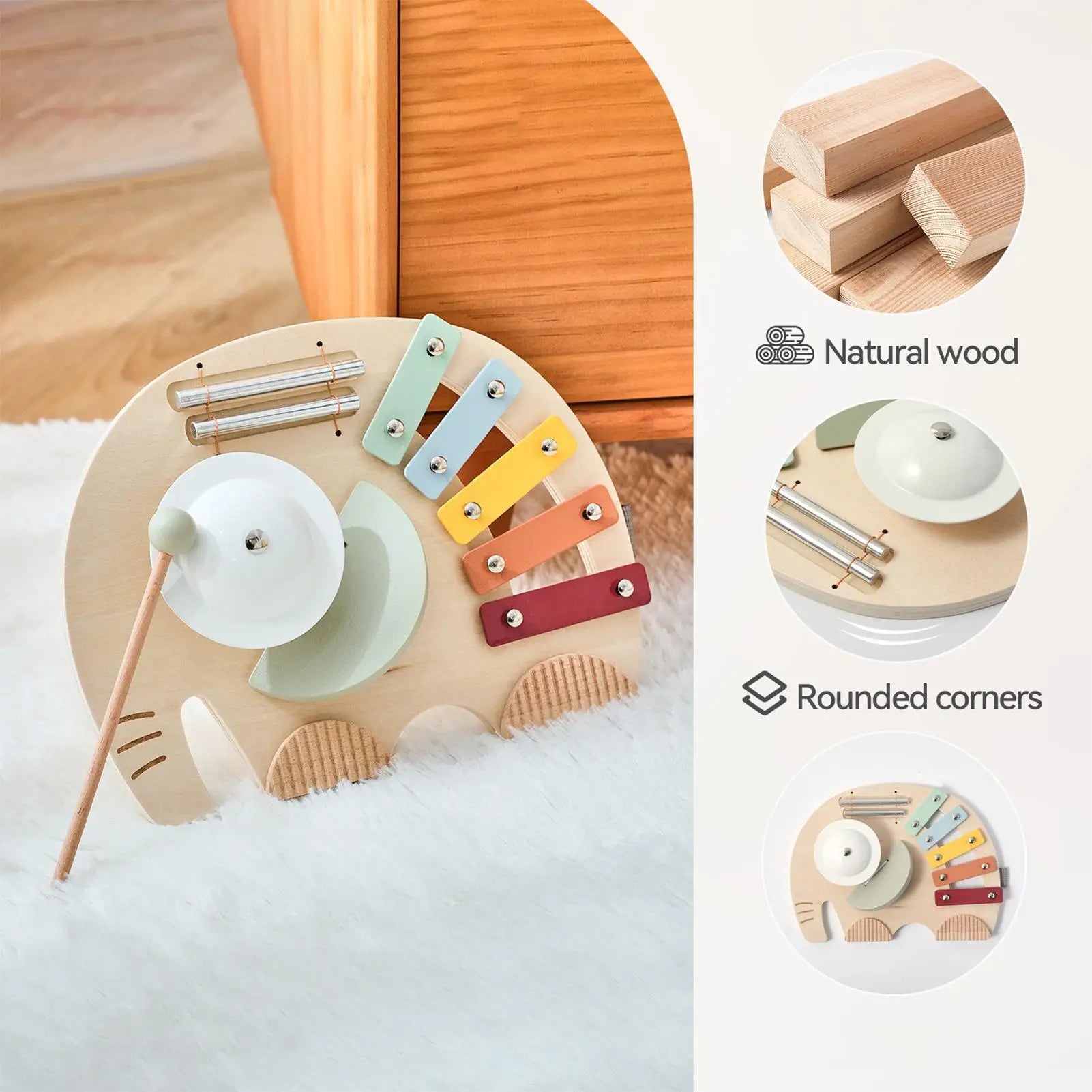Musical Toys For Toddler Kids Elephant Musical Baby Toys Educational Xylophone Chime Developmental Percussion Instruments For Zpaxo