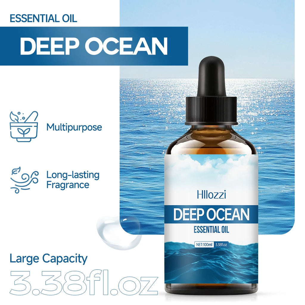 DEEP OCEAN ESSENTIAL OIL a high-quality moisturizing nourishing massage oil with a refreshing scent, suitable for all skin types Zpaxo