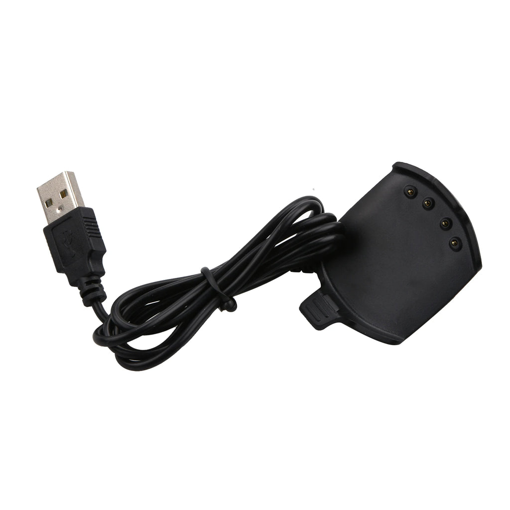 USB Cable Charger Garmin Approach S2 S4 GPS Watch Black Solid Plastic