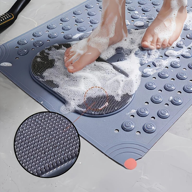 Non-Slip Bath Mat with Massage - Quick-Dry Shower Carpet,Anti-Slip Bathroom Rug, Soft Cushioned Foot Massage Surface,for Bathroo Zpaxo