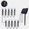 RGB Solar Garden Light String Waterproof Christmas Decoration Lights Zpaxo Multicolor-10LEDs China Mainland
