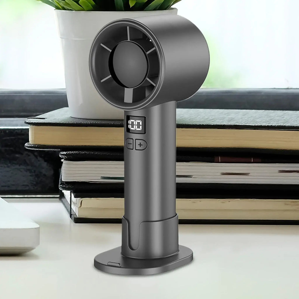 Personal Fans Portable Rechargeable Digital Display Quiet Adjustable 100 Speeds Portable Fans That Blow Cold Air For Women Men Zpaxo