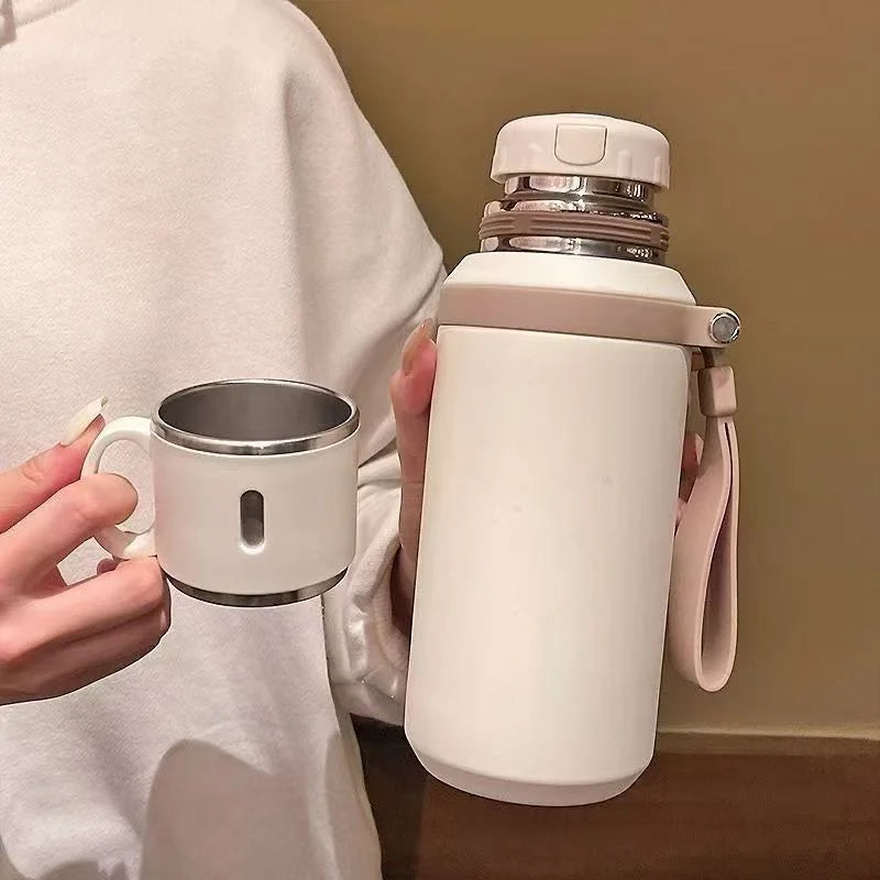 Thermos Cup Female High-value Appearance Water Cup New Style 316 Stainless Steel Male Middle School Students Special Tea Cup Zpaxo