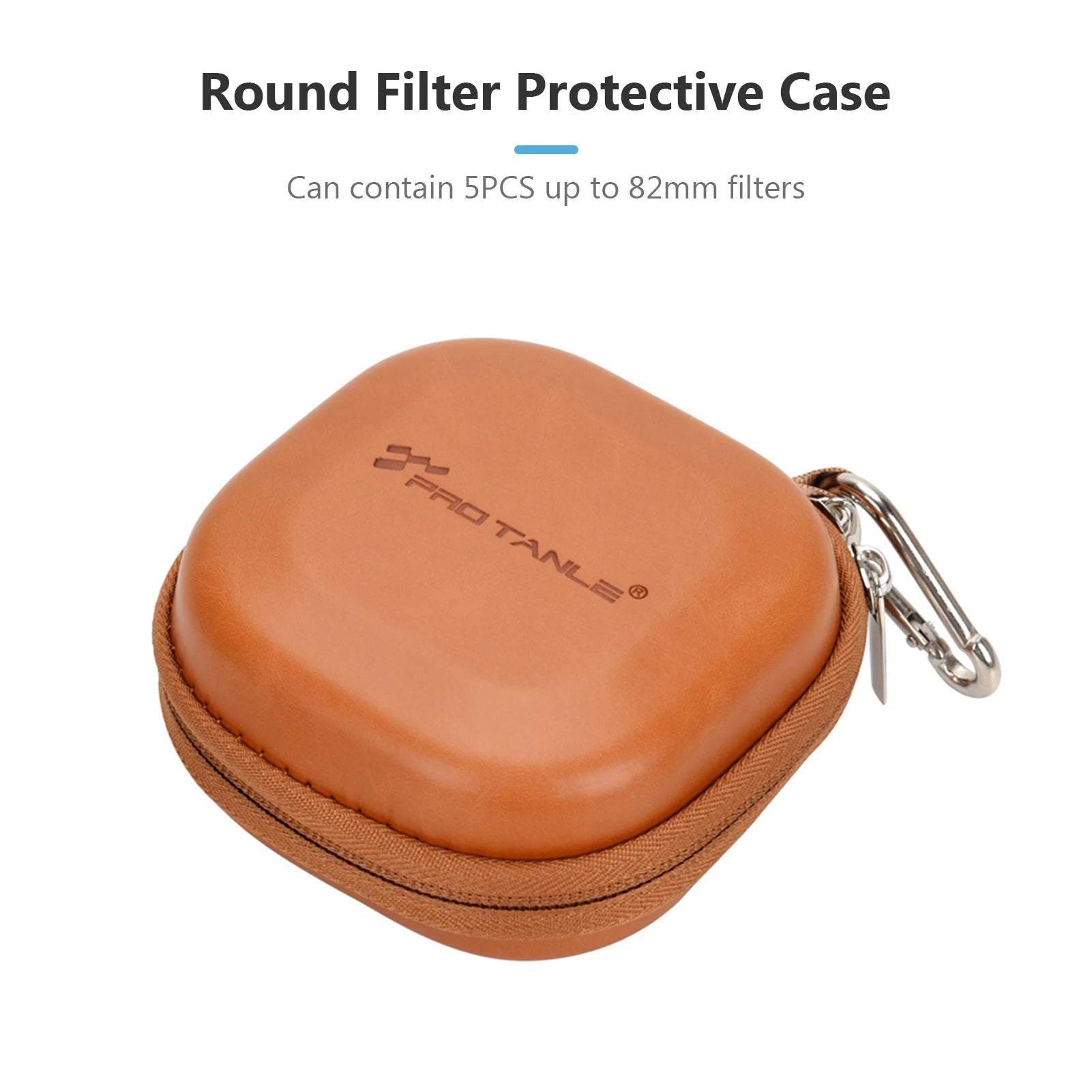 TANLE Filter Hard Storage Case PU Leather Protective Bag Dust-proof