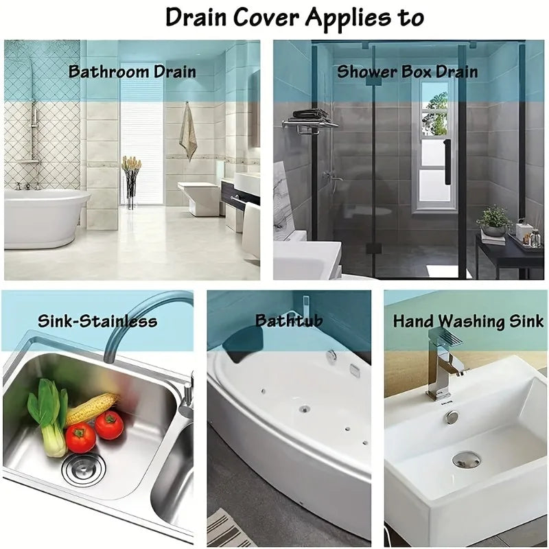 Shower Drain Hair Catcher Stable Bathtub Strainer Suction Cup