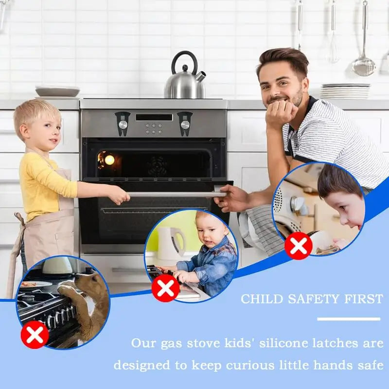 Stove Safety Knob Covers 5 Pieces Oven Knob Covers For Child Safety Silicone Stove Guard Cooktop Protector Prevent Accidental Zpaxo United States