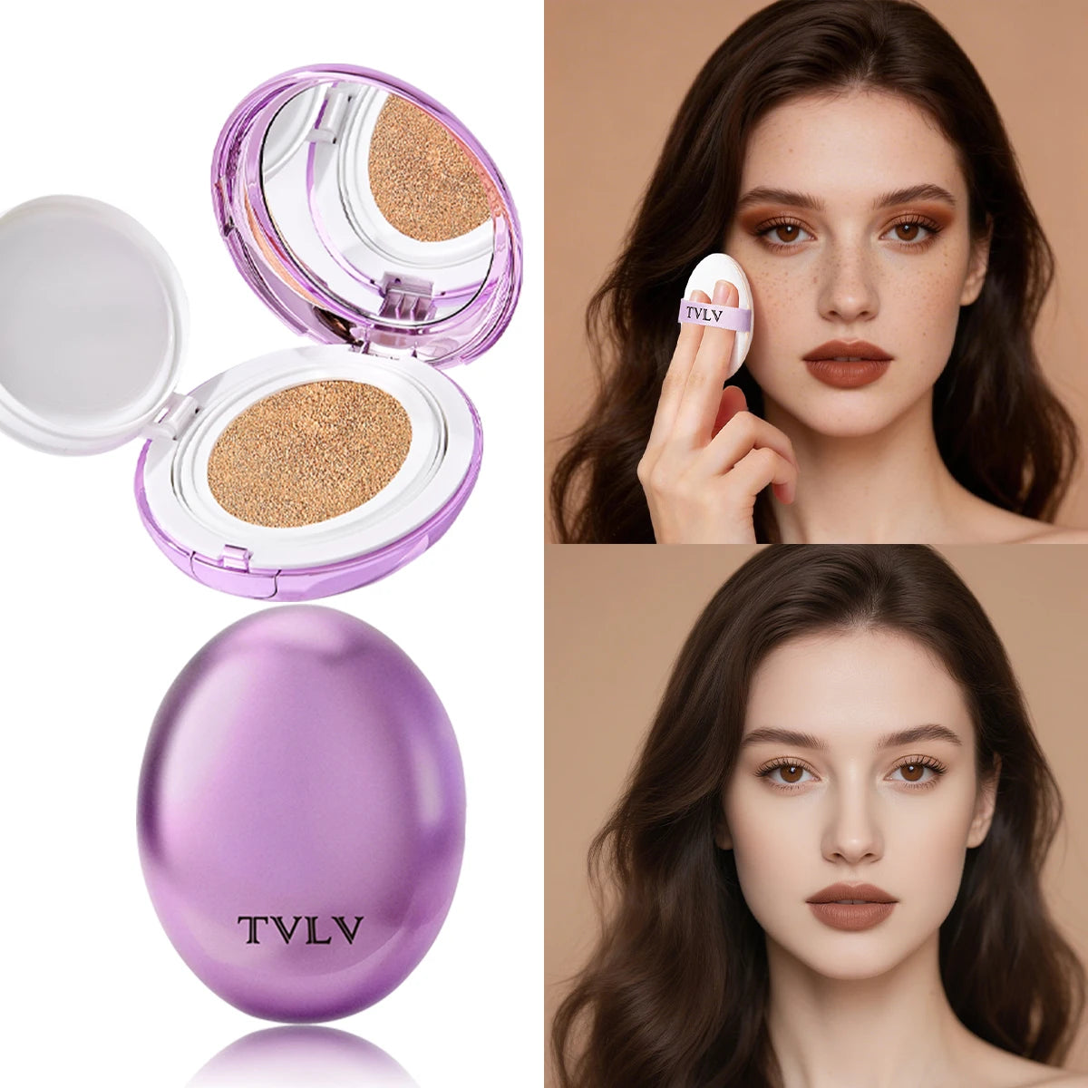 Oval Air Cushion Foundation Make-up Covers Defects Lasting Makeup