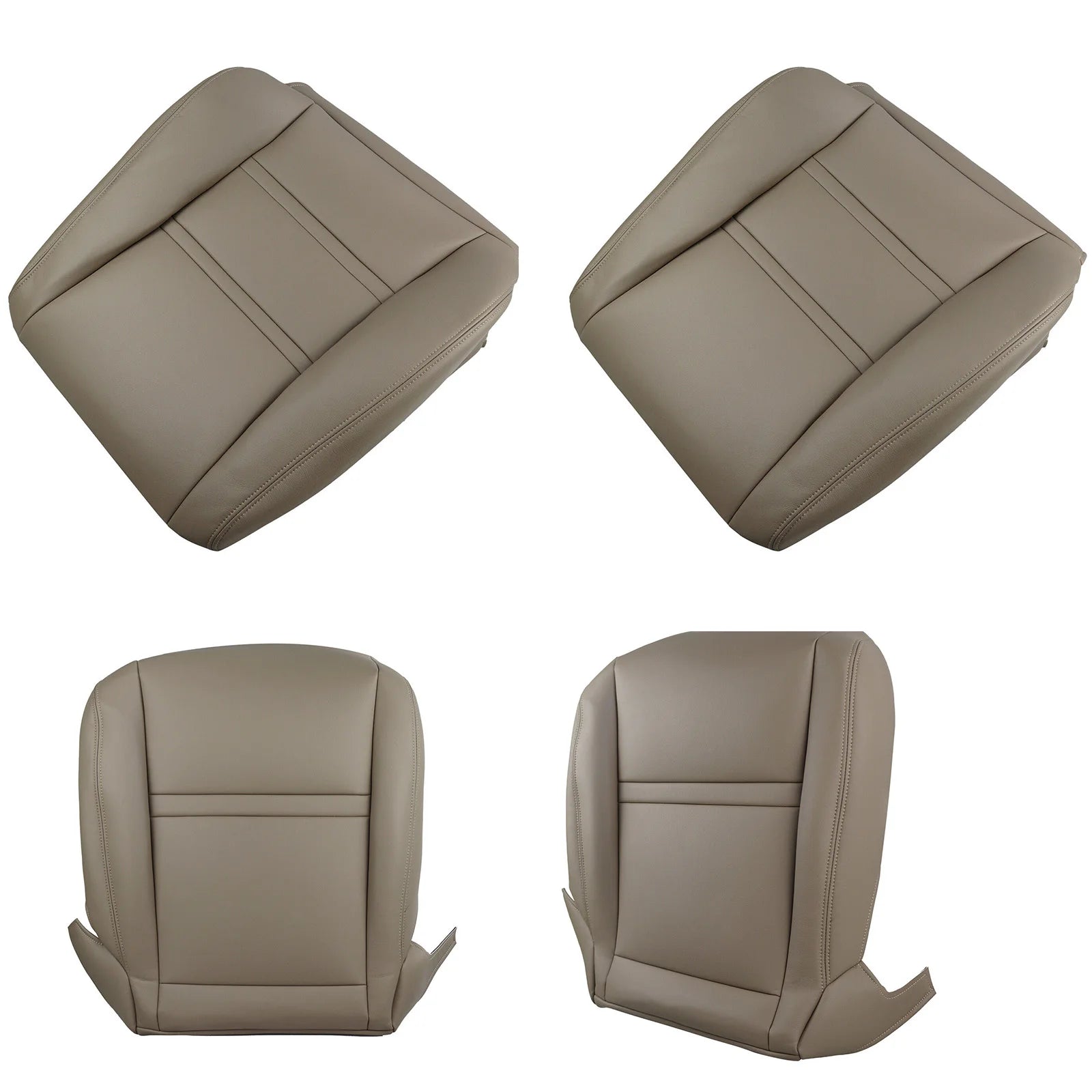 Car Front Driver Passenger Bottom Seat Covers Replacement Parts