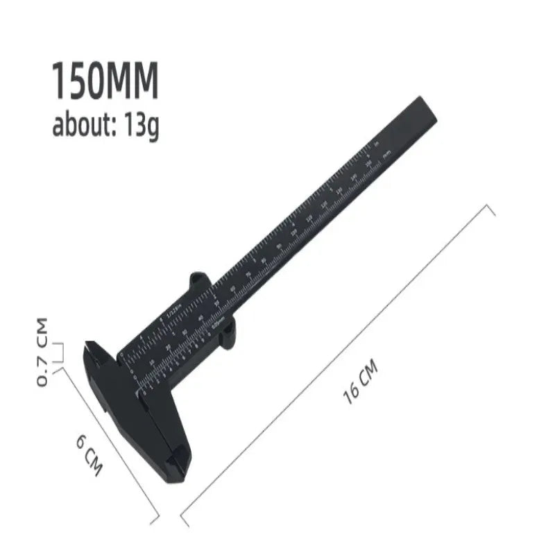 Plastic Vernier Caliper 0-150mm – Student Measurement Tool Vernier Caliper Zpaxo