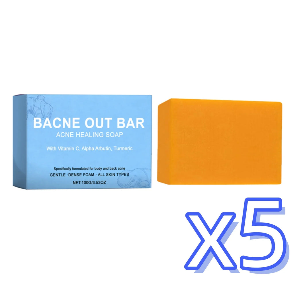 Turmeric Cleansing Soap – Body Acne, Odor & Deep Clean Bar Cleansing Bar Soap Zpaxo 100g Boxed x 5pcs