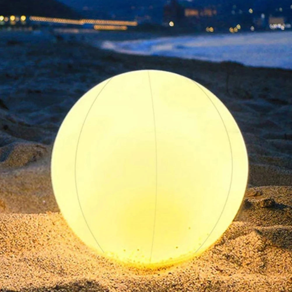 Garden Luminous LED Ball Remote Control LED Glowing Balloon Swimming Pool Luminous Inflatable Balloon Birthday Party Decoration Zpaxo