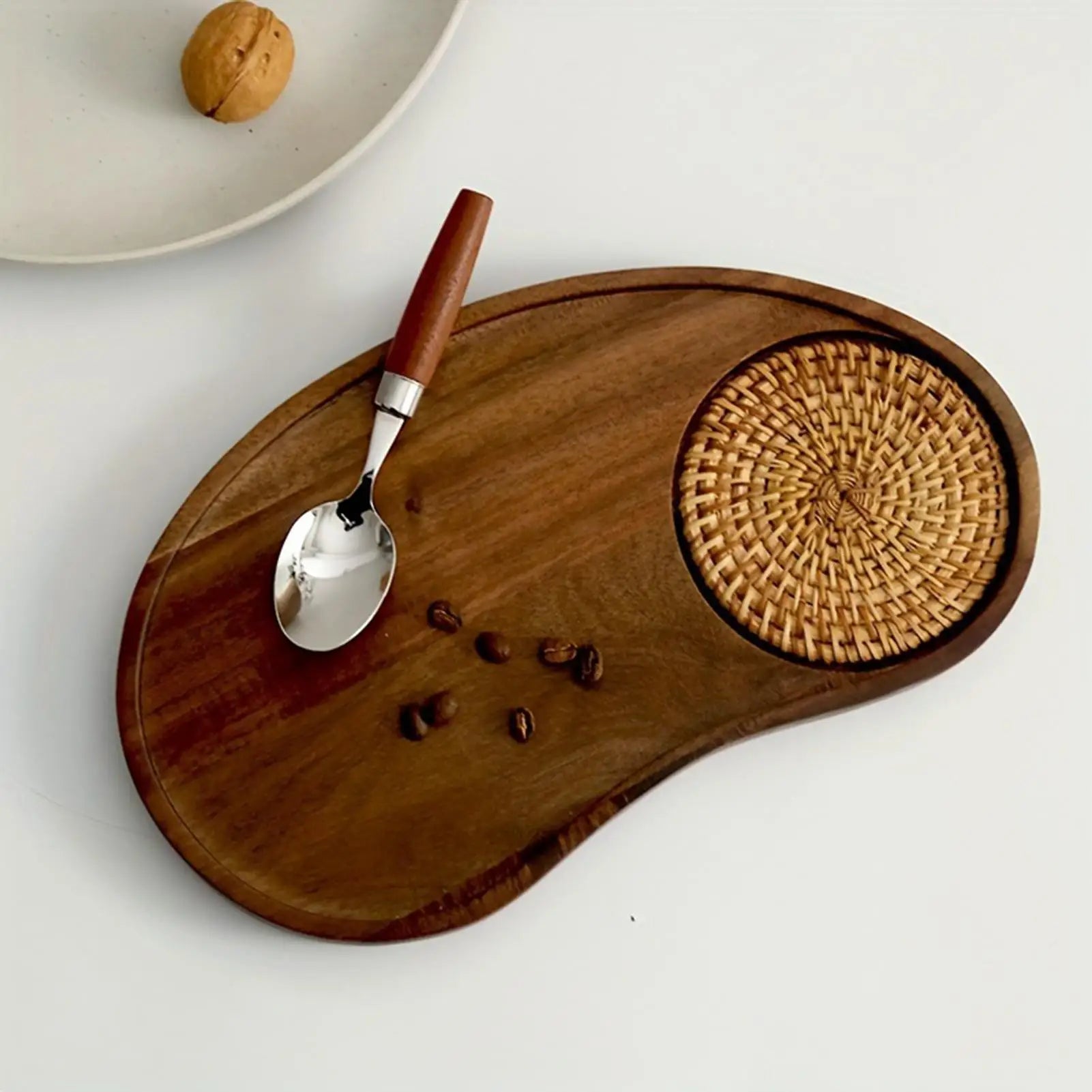 Tray Coffee Table Wooden Decorative Serving Boards Breakfast Home