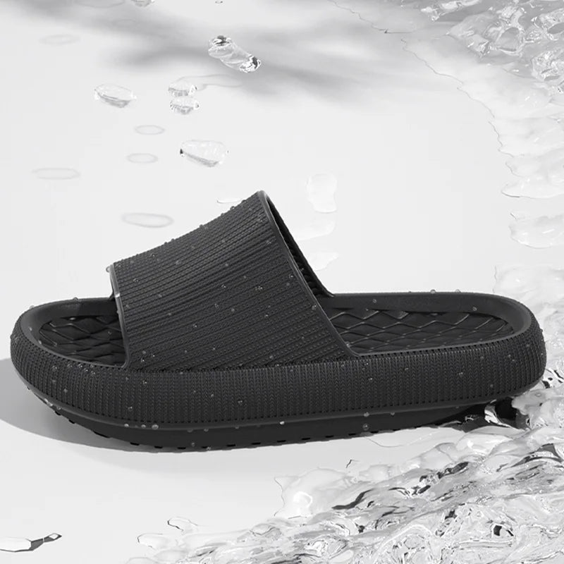 Men Thick Platform Cloud Slippers Eva Cfortable Non-slip Home Slides