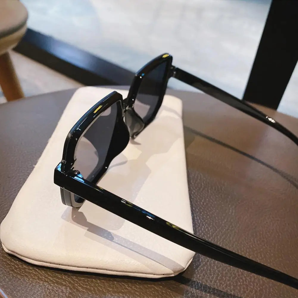 Oversized Square Rimless Sunglasses UV400 Unisex Vintage Shades Fashion Sunglasses Zpaxo