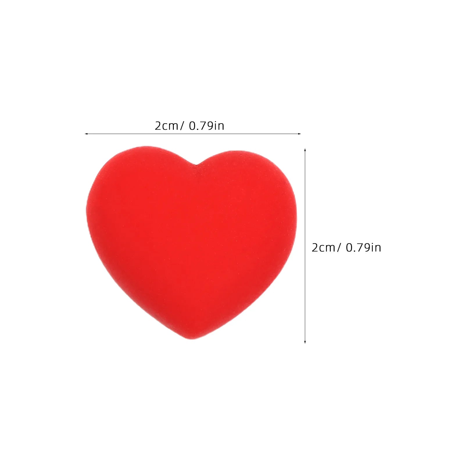 Red Heart Decorative Refrigerator Magnets Whiteboard Fridge Mini