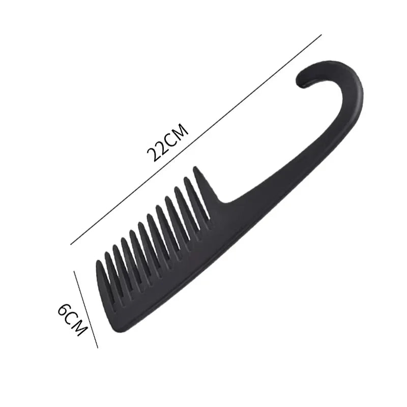 Wood Comb Professional Healthy Paddle Cushion Hair Loss Massage Brush Hairbrush Comb Scalp Hair Care Healthy bamboo comb Zpaxo Black