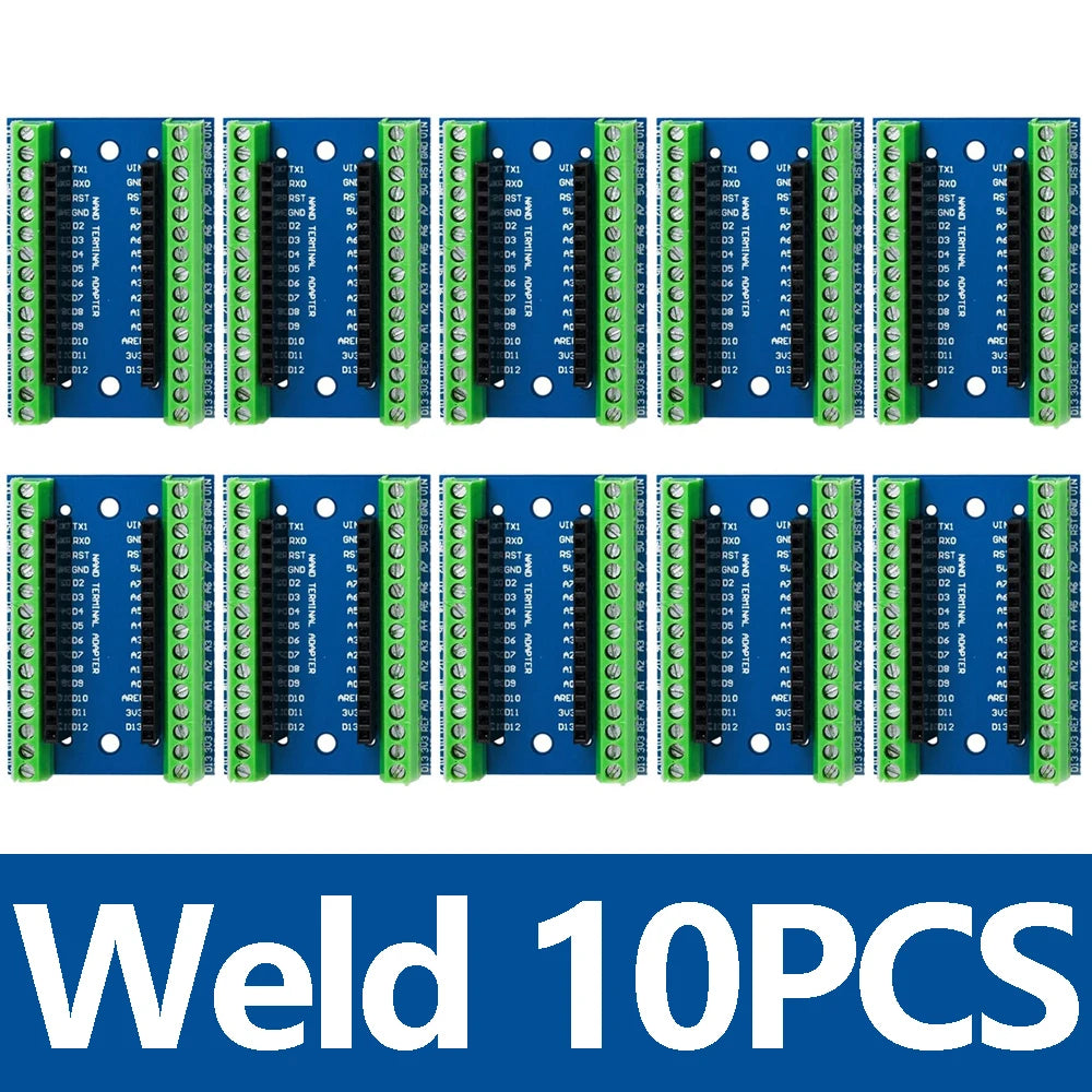 1 NANO V3 0 Controller Terminal Adapter Expansion Board IO Shield Zpaxo weld 10PCS