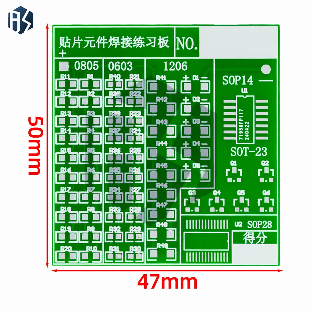 Lectronic SMT SMD Component Welding Practice Board Soldering DIY Zpaxo