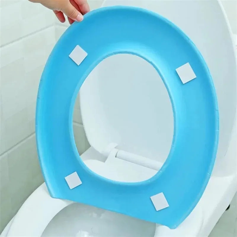Waterproof Silicone Toilet Seat Cover – Washable & Portable