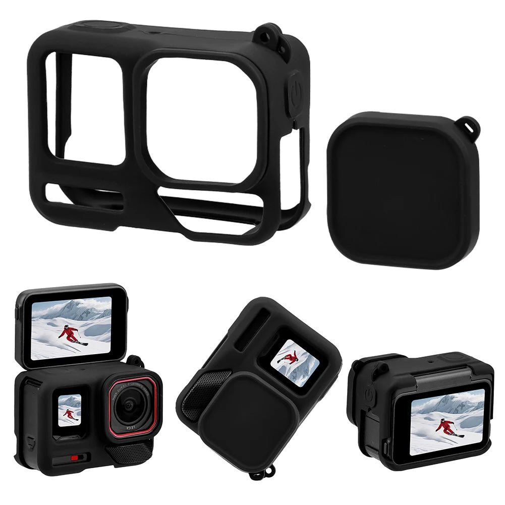 For Insta360 Ace Pro2 Sports Camera Body Cover Dust-Proof Portable Protective Case Anti-Scratch Sports Camera Protect Accessory Zpaxo